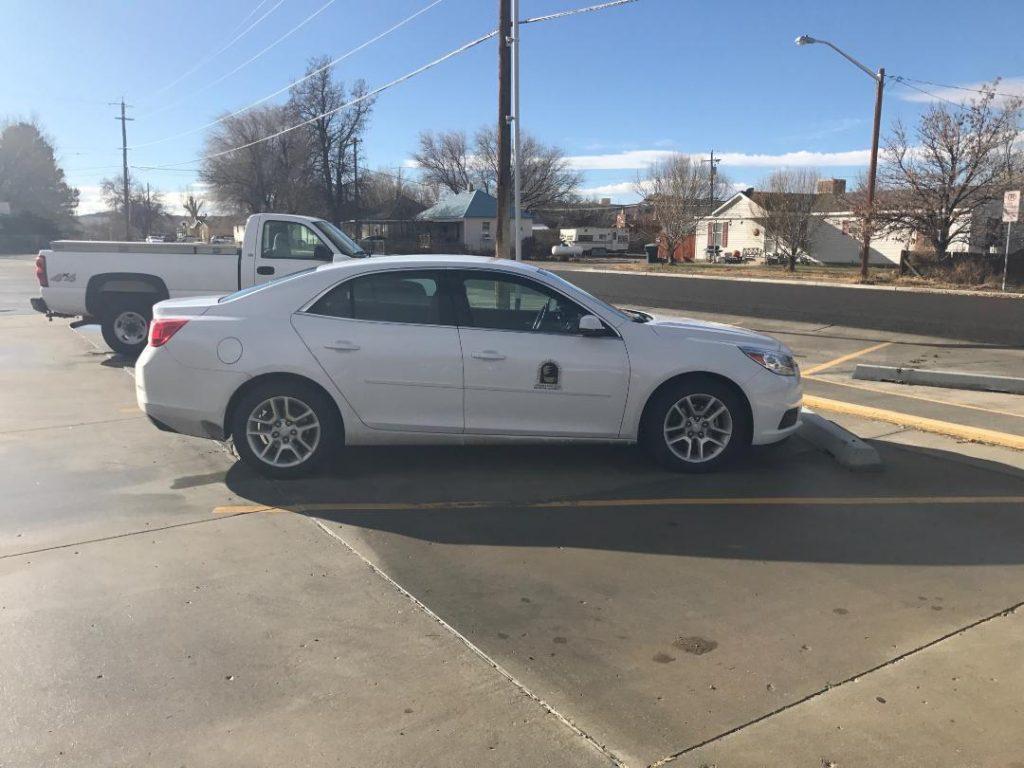 An Emery County School District car similar to the one stolen.